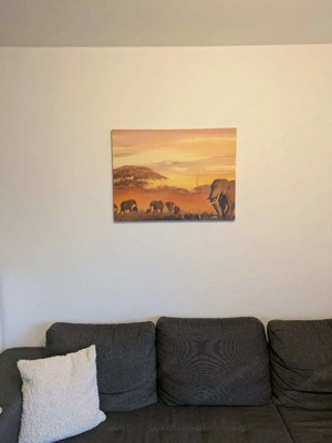 Elefanten Druck auf Leinwand Bild 2