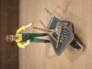BRUDER Traktor John Deere mit Anhänger und Ballenpresse Bild 6