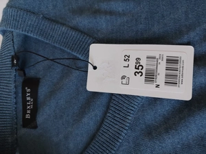 Blauer neuer Herren V-Pullover  Bild 3