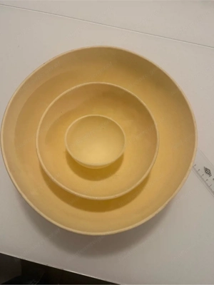 Vintage Backformen Set 3-teilig in Gelb   Retro Küchenklassiker Bild 2