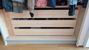 3-türiger Schwebetüren-Kleiderschrank, weiß, esche, 336 cm breit Bild 5