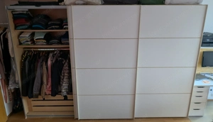 3-türiger Schwebetüren-Kleiderschrank, weiß, esche, 336 cm breit Bild 2