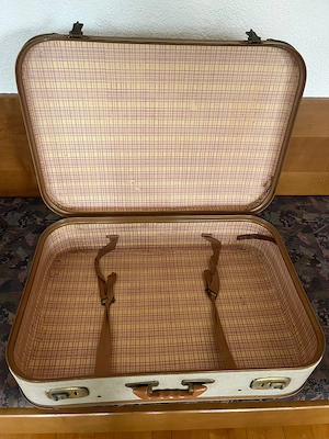 Wunderschöner uralter Koffer - antik Bild 4