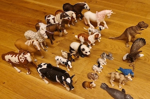 Schleichtiere (25 Stk. gemischt versch. (Größen ca. 6-12cm)