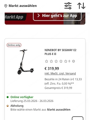 Segway E-Scooter NEU OVP ungeöffnet! Fixpreis! Bild 4