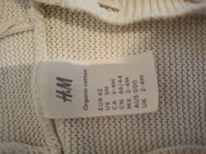 Baby Jäckchen in weiß Gr. 62 Bild 2