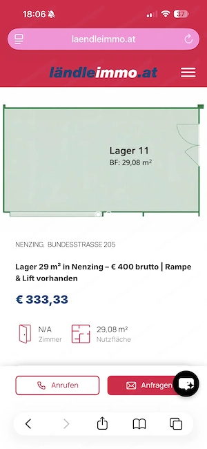 29m2 Lager   Werkstatt in Nenzing zu vermieten  Bild 2