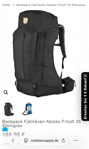 Fjällräven Abisko Friluft 35 W