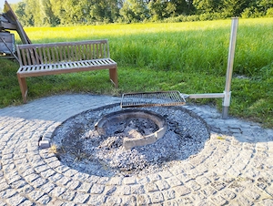 Edelstahl Grill für Feuerstelle Handgefertigt vom Schlossermeister