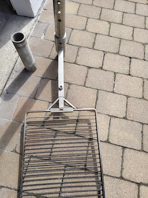 Edelstahl Grill für Feuerstelle Handgefertigt vom Schlossermeister Bild 3