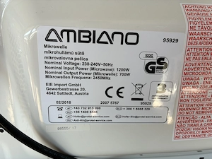 Ambiano Mikrowelle  Bild 2