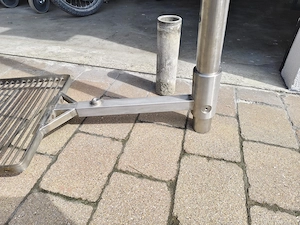 Edelstahl Grill für Feuerstelle Handgefertigt vom Schlossermeister Bild 4
