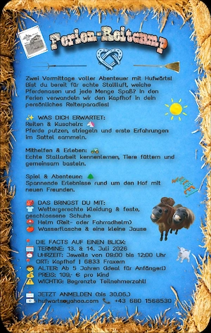 Sommerfernien Reitcamp