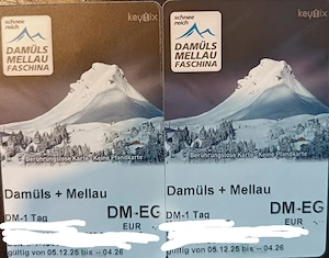 2x Tagesskikarten Mellau Damüls