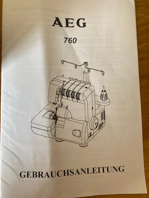 Overlock Nähmaschine AEG 760 Bild 2
