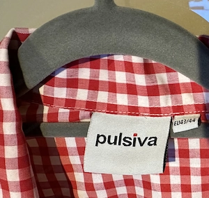 Herren Hemd Landhaus-  Trachtenstyle rot-kariert XL Bild 4