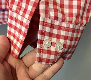 Herren Hemd Landhaus-  Trachtenstyle rot-kariert XL Bild 2