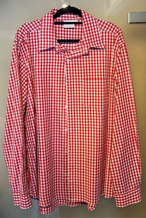 Herren Hemd Landhaus-  Trachtenstyle rot-kariert XXL