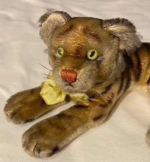 Steiff Jungtiger liegend Mohair vintage Bild 5