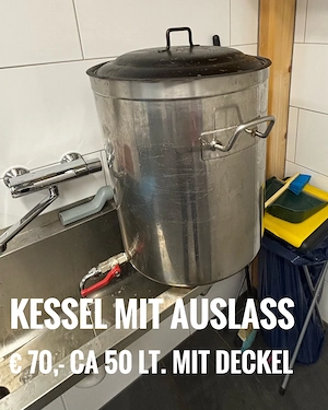 Kessel mit Auslass