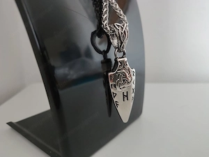 Wikinger Speer Anhänger   Runen Kette   Nordischer Edelstahl Schmuck Bild 4