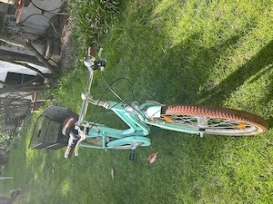 Mädchen-Fahrrad türkis mit Körbchen Bild 2
