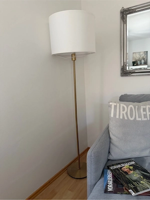 IKEA Stehlampe gold   weiß Bild 3