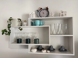 IKEA BEST  Wohnwand weiß   TV-Bank, Vitrine & Wandregal   Top Zustand Bild 2