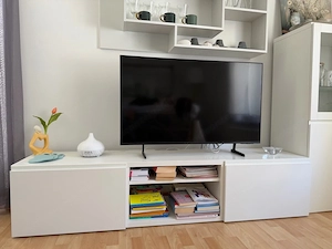 IKEA BEST  Wohnwand weiß   TV-Bank, Vitrine & Wandregal   Top Zustand Bild 3