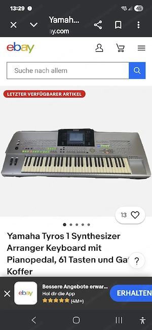 Yamaha Tyros 1 zu verschenken