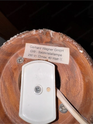 Salzkristall Tischlampe Bild 2