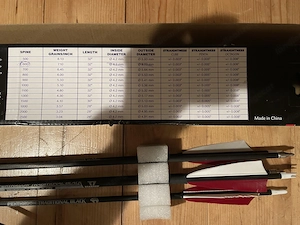 Carbon Pfeile 30  Spine 600 Bild 2