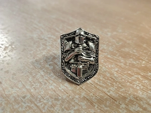 Ritter Ring Edelstahl   Massiver Wikinger   Knight Ring Größe 64  Bild 2