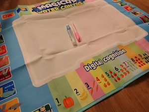 Magische Wasser-Malmatte für Kinder   Wiederverwendbare Zeichenmatte mit Stiften Bild 2