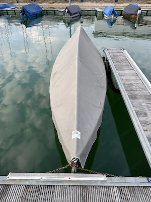 Alte Holzgundel für Bastler (Fischerboot) Bild 2