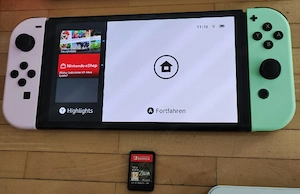 Nintendo Switch OLED Spielekonsole + Zelda - Tears of the Kingdom + Case + OVP! Bild 2