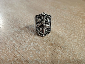 Herrenring Ritter   Kreuzritter Design   Größe ca. 64 (US 11)