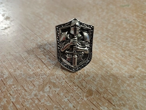 Herrenring Ritter   Kreuzritter Design   Größe ca. 64 (US 11) Bild 2