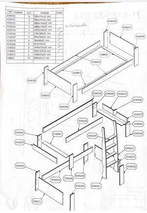 Hochbett umbauseiten Bild 3