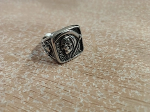 Herrenring Totenkopf   Grim Reaper Design   Größe ca. 64 (US 11) Bild 3