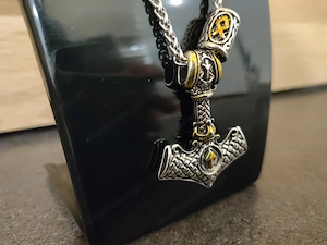 Kette mit Thorhammer (Mjölnir) Anhänger Bild 3