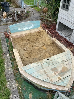 Kinder Sandkasten Boot Bild 3