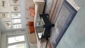 Couch mit Stoffbezug, gut gepflegt, 220 cm auf 200 cm