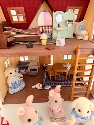 Sylvanian Families Starter Haus    + Zubehör   wie neu!