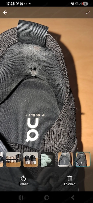 On Running Cloudflow Sneaker   schwarz   guter Zustand Bild 4