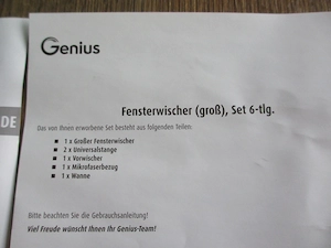 Genius Fensterwischer-Set Bild 4
