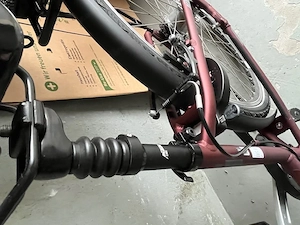 KTM Damenfahrrad 7 Gänge,metallic-weinrot samt Zubehör Bild 4