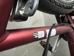 KTM Damenfahrrad 7 Gänge,metallic-weinrot samt Zubehör Bild 5