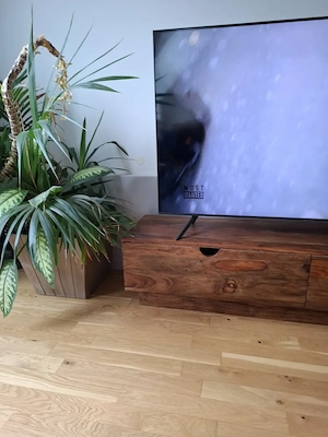 Vollholzfernsehkasterl dunkelbraun  Bild 4