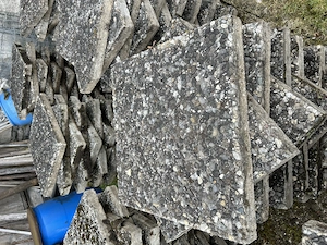 Gebrauchte Waschbetonplatten